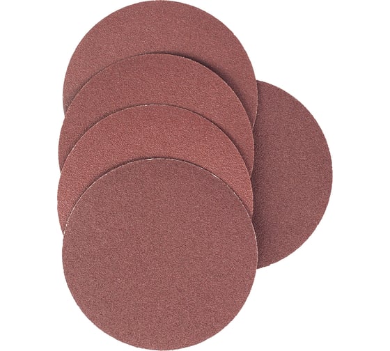 Изображение товара Круг абразивный на ворсовой основе под липучку (5 шт; 115 мм; P100) Vira 558015