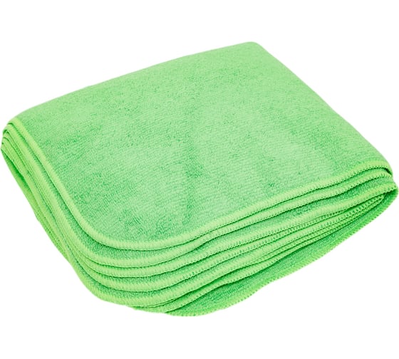 Изображение товара Микрофибра ACG 35х40 см, 280 г/м2, зеленая, 5 шт. в уп. 1019743