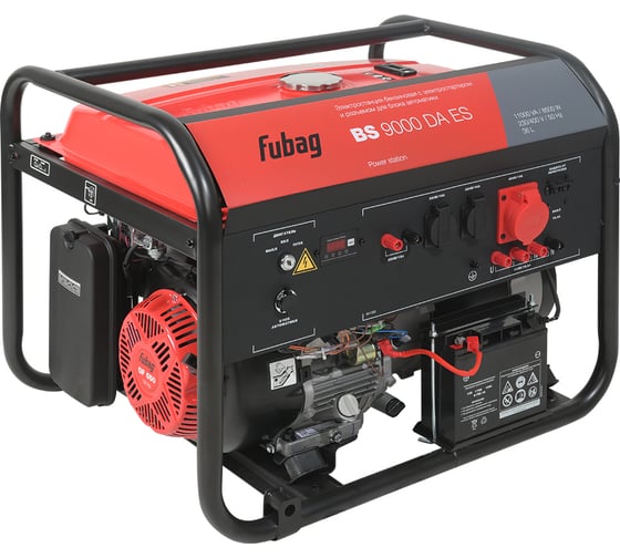Изображение товара Бензиновая электростанция с электростартером и коннектором автоматики FUBAG bs 9000 da es 641093
