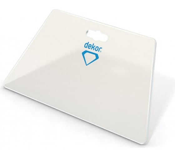 Изображение товара Широкий пластиковый шпатель для шпатлевки, штукатурных работ и кладки паркета DEKOR HASSAN 230x120 мм 1360