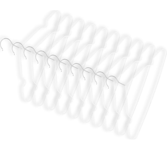 Изображение товара Набор вешалок плечиков Butler 004.05 10 шт, металлические с ПВХ 115634