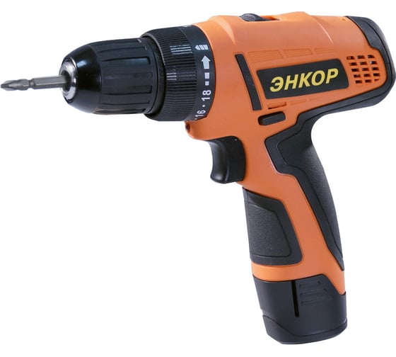 Изображение товара Аккумуляторная дрель-шуруповерт Энкор ДША-2 12ЭР/10Л 50021