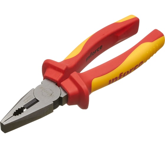Изображение товара Диэлектрические пассатижи Inforce 180мм 1000В 06-18-19