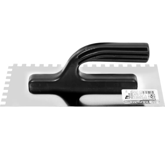 Изображение товара Кельма Toolberg нержавеющая сталь, пластмассовая рукоятка, 130x270 мм, зуб 8x8 мм Лк-00011910