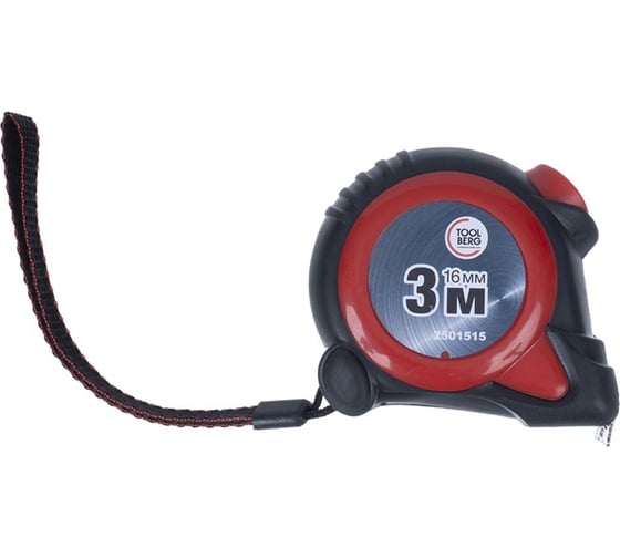 Изображение товара Рулетка Toolberg автостоп, 3 м, 16 мм 90004897208