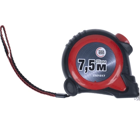 Изображение товара Рулетка Toolberg автостоп, 7.5 м, 25 мм 90004897213