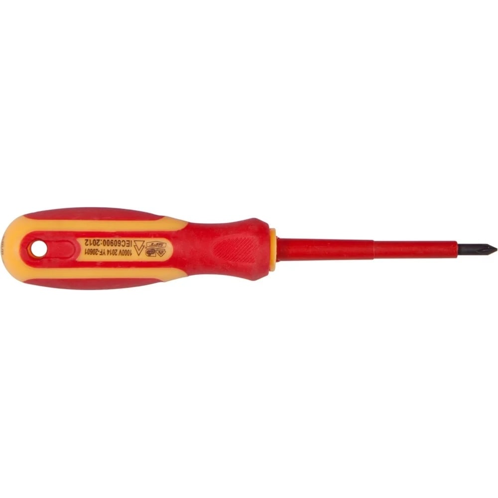 Изображение товара Диэлектрическая отвертка PQTools РН3х150 мм с намагниченным наконечником и двухкомпонентной рукоятк
