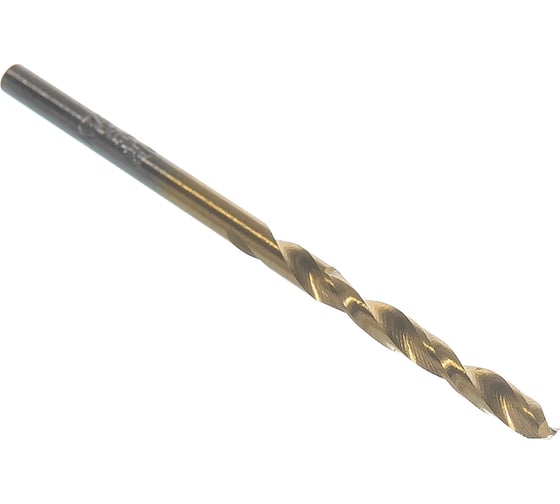 Изображение товара Сверло по металлу с покрытием нитридом титана (3х61х33 мм) Кратон 1 05 17 003