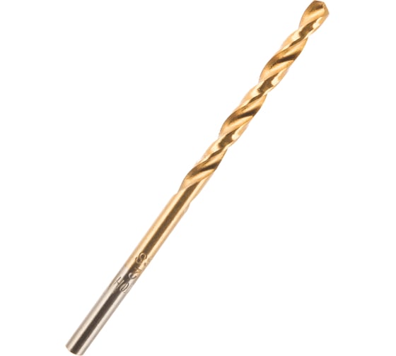 Изображение товара Сверло по металлу с покрытием нитридом титана (3.2х65х36 мм) Кратон 1 05 17 004