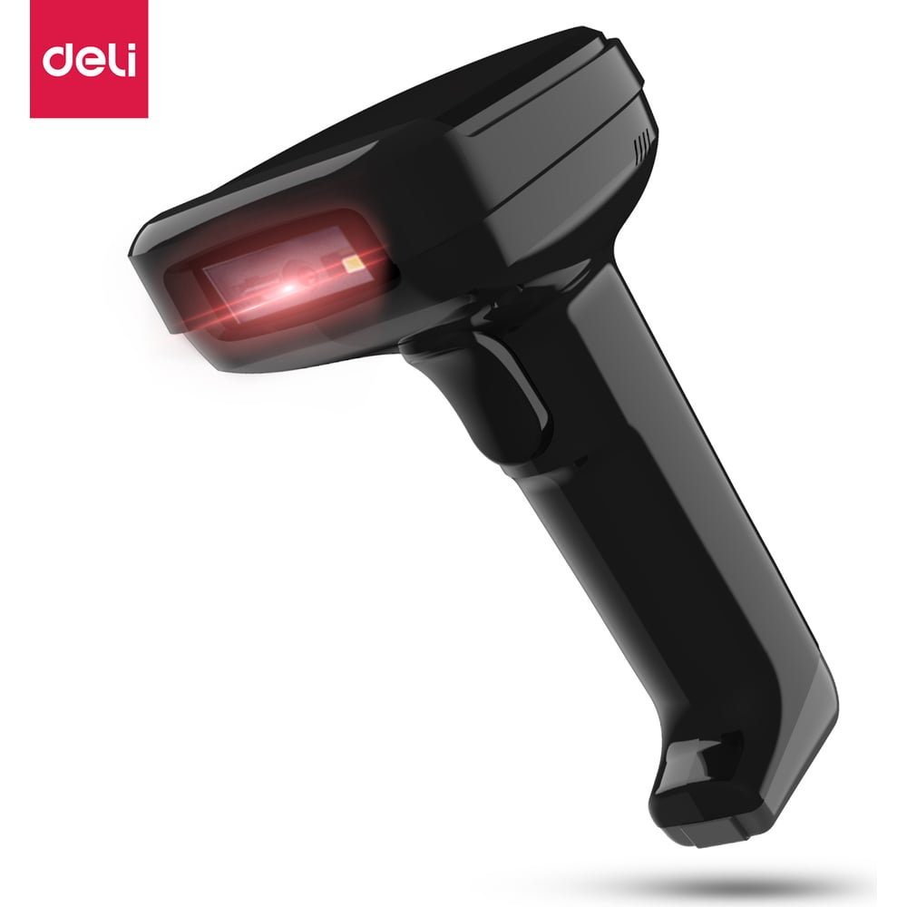 Изображение товара Ручной сканер штрих-кода DELI e14952 2D с поддержкой 2D и 1D кодов USB IP42