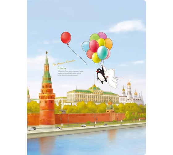 Изображение товара Папка COMIX География на 20 файлов А4 Москва Кремль A7582 MK