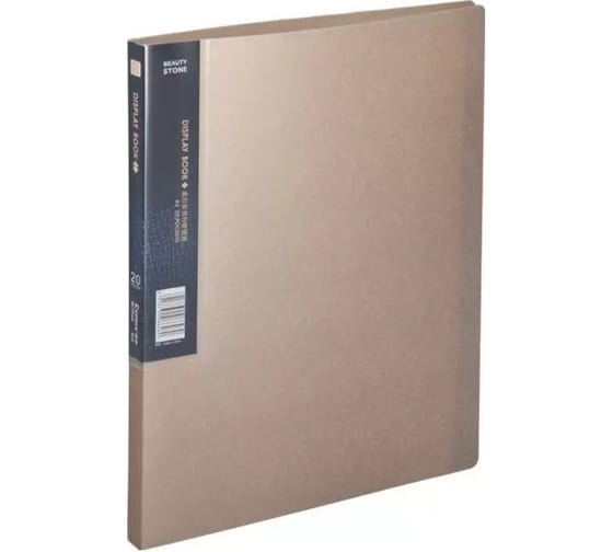 Изображение товара Папка COMIX на 40 файлов А4 бежевый металлик MF40AK BN