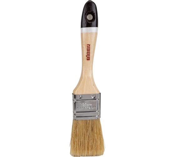 Изображение товара Кисть Профи (флейцевая, натуральная щетина, деревянная рукоятка) 38мм Biber 31152 тов-001977