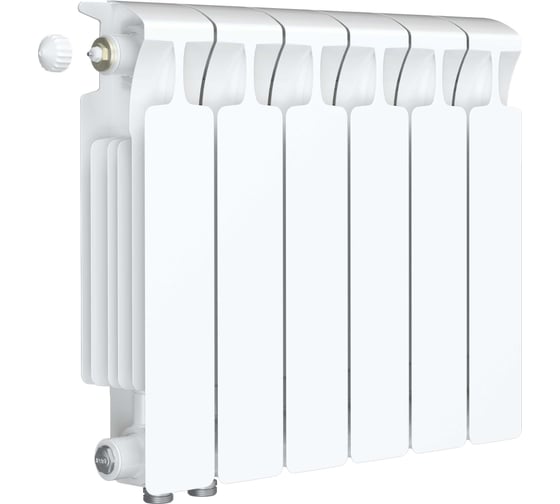 Изображение товара Биметаллический радиатор RIFAR MONOLIT Ventil 350 06 секц. нижн. лев. R-MN-350-06-VL