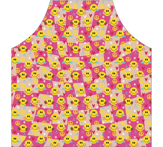 Изображение товара Кухонный фартук JOYARTY Smiling face, универсальный размер для женщин и мужчин ap_423257