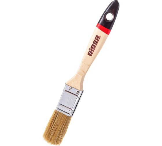 Изображение товара Кисть Суприм (флейцевая, натуральная щетина, деревянная рукоятка) 25мм Biber 31132 тов-002013