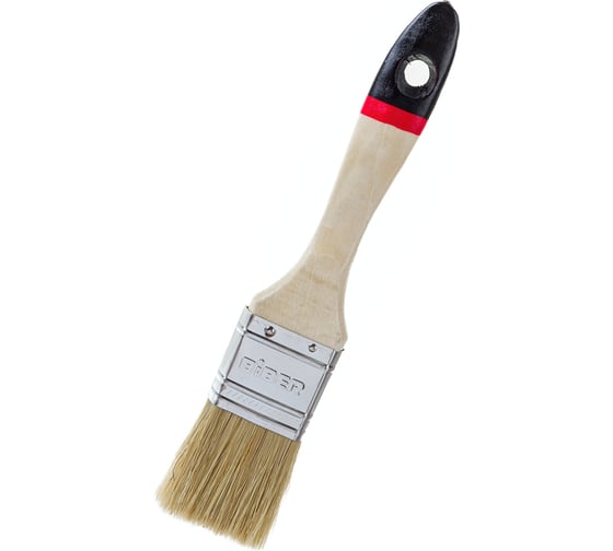 Изображение товара Кисть Суприм (флейцевая, натуральная щетина, деревянная рукоятка) 38мм Biber 31133 тов-002015