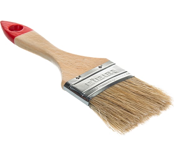 Изображение товара Кисть Эконом (флейцевая, натуральная щетина, деревянная рукоятка) 50мм Biber 31113 тов-001967