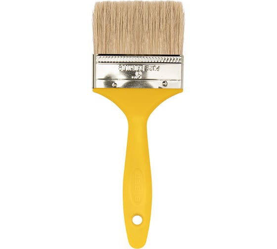 Изображение товара Кисть Эконом (флейцевая, натуральная щетина, пластиковая рукоятка) 75мм Biber 31255 тов-169161