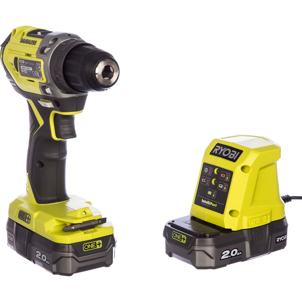 фото Бесщеточная дрель-шуруповерт ryobi one+ r18dd5-220s 5133003733