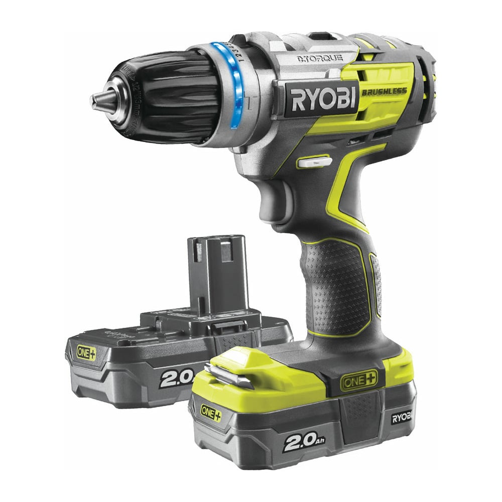 фото Бесщеточная ударная дрель-шуруповерт ryobi one+ r18pdbl-220s 5133003436