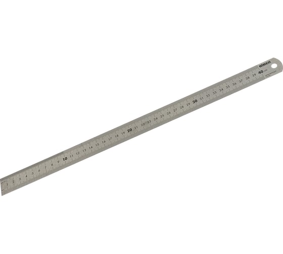 Изображение товара Линейка 400мм (нержавеющая сталь, двухсторонняя шкала) Biber 40163 тов-172037