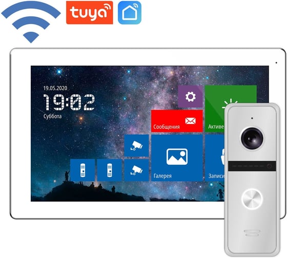Изображение товара Комплект сенсорного монитора и вызывной панели Novicam Freedom 10 fhd wifi kit 4229