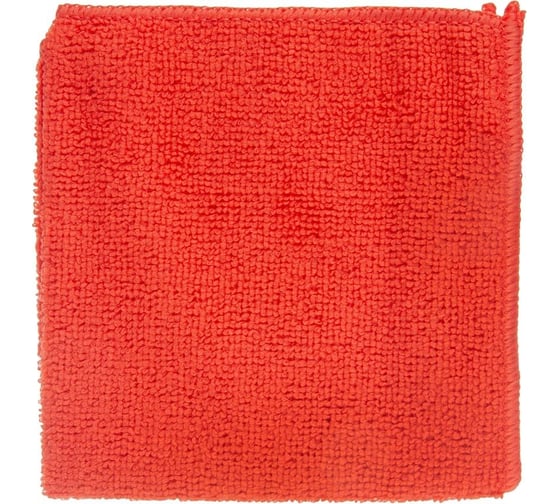 Изображение товара Универсальная хозяйственная салфетка ООО Комус из микрофибры 200 г/кв. м, 30x30 см, красный 1612800