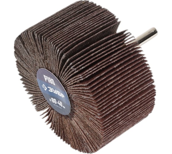 Изображение товара Шлифовальный лепестковый круг ЗУБР 80x40 мм, Р180 36604-180_z01