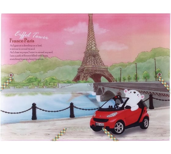 Изображение товара Папка COMIX География на резинках А4 Франция A7587 FR