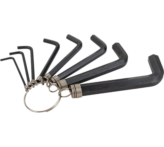 Изображение товара Набор имбусовых ключей на кольце 2-10мм Biber 90501 тов-085694