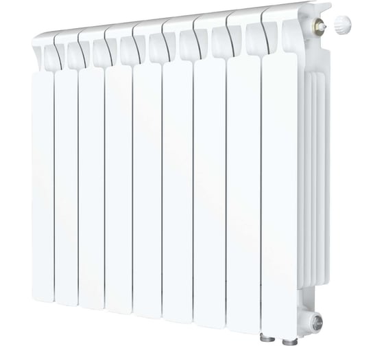 Изображение товара Биметаллический радиатор RIFAR MONOLIT Ventil 500 09 секц. нижн. прав. R-MN-500-09-VR