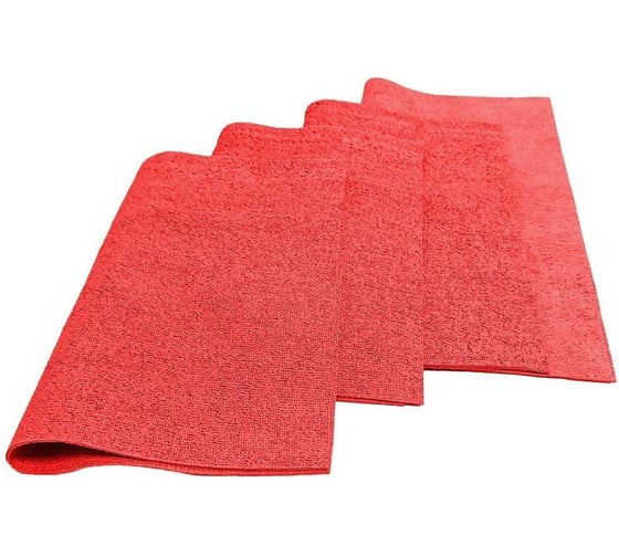 Изображение товара Хозяйственная салфетка ООО Комус микрополимер PVAPU 35x40 см, 310 г/кв. м, красный, 5 шт. в упаковке 1563645