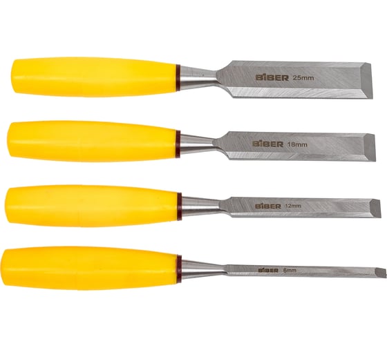 Изображение товара Набор стамесок с пластиковой ручкой Biber 85061 тов-084736