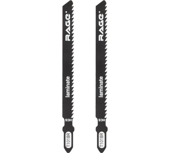Изображение товара Пилка по дереву и ламинату T101BR (2 шт; 100мм) для лобзиков RAGE by VIRA 552033