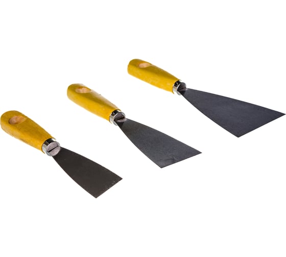 Изображение товара Набор шпателей с деревянной ручкой Biber 35110 тов-048224