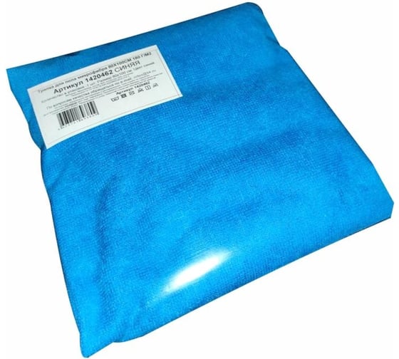 Изображение товара Тряпка для пола ООО Комус микрофибра, синяя, 80x100 см, 180 г/кв. м 1420462