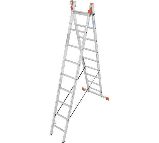 Изображение товара Двухсекционная универсальная лестница Krause MONTO DUBILO 2 х 9 перекладин 129475
