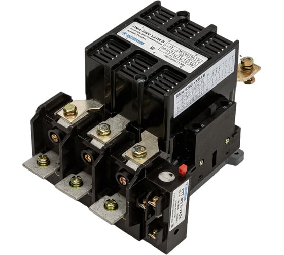 Изображение товара Электромагнитный пускатель Электротехник ПМА-5200 УХЛ4 В, 220В, 2з и 2р, 100А, нереверсивный, с реле РТТ-325 85-115А, IP00 ET010913