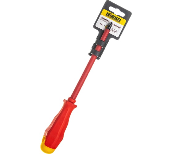 Изображение товара Отвертка PH 2х150мм Biber Диэлектрик 85598 тов-079420