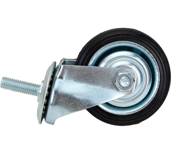 Изображение товара Колесо промышленное поворотное с роликовым подшипником на резьбе без тормоза (D75 мм; М10) Tech Tech-Krep 148531