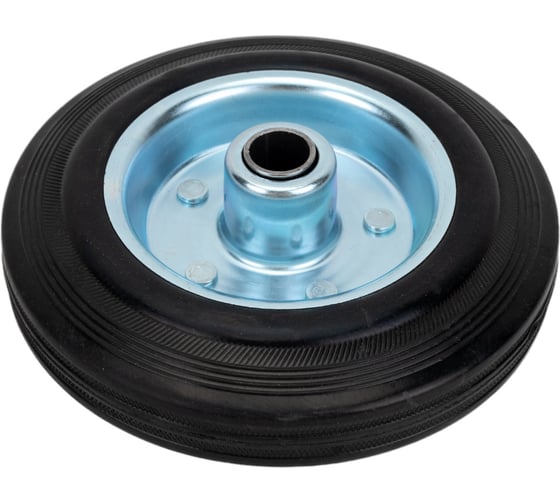 Изображение товара Колесо промышленное со стальным ободом, литой резиновой шиной и роликовым подшипником (D160 мм; 20 мм) Tech-Krep 148407