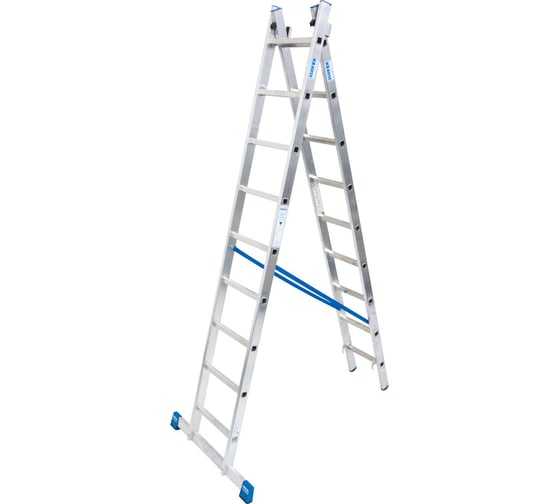 Изображение товара Двухсекционная универсальная лестница KRAUSE STABILO 2 х 9 перекладин 133472