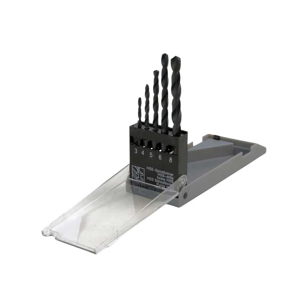 Изображение товара Набор сверл по металлу Сервис Ключ 72380 (2-8 мм) HSS в футляре