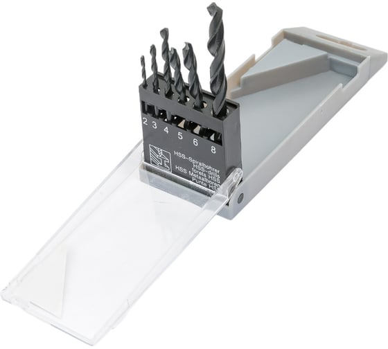 Изображение товара Набор сверл по металлу 2, 3, 4, 5, 6, 8 мм Сервис Ключ 72380