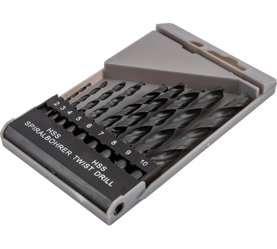 Изображение товара Набор сверл по металлу (9 шт; 2-10 мм) Сервис Ключ 72385