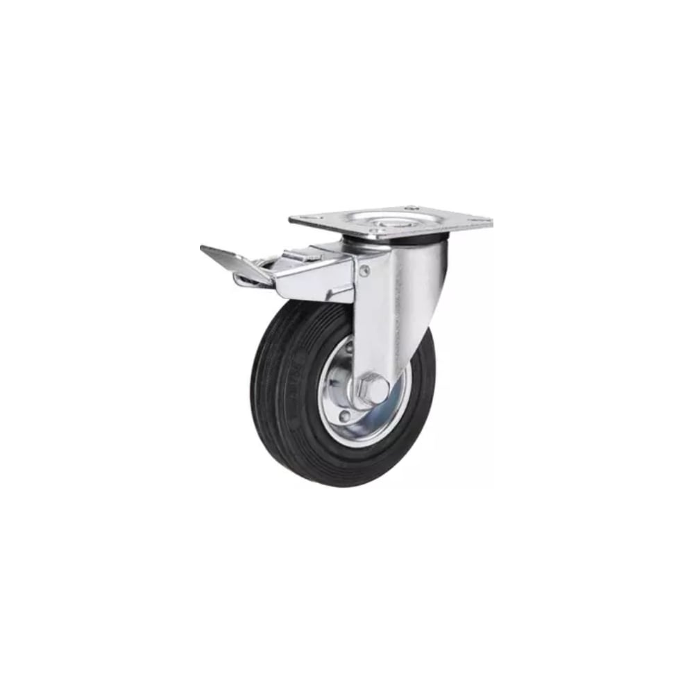 Промышленное усиленное колесо TOR колесо промышленное резина pr 100 мм scb 42 с тормозом мави про