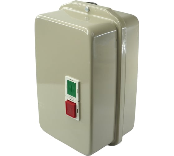 Изображение товара Электромагнитный пускатель Электротехник ПМЛ-3220 УХЛ4 Б, 380В/50Гц, 1р+1з, 40А, нереверсивный, с реле РТЛ-2055-2 30-40А, в корпусе из металла IP54, с кнопками ПУСК + СТОП ET511479