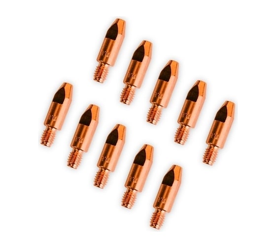 Изображение товара Наконечник токовый (10 шт; 0.8 мм; сталь) для горелки 150А RedHotDot 041912
