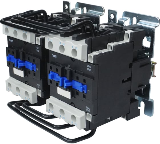 Изображение товара Электромагнитный пускатель Электротехник ПМЛ-3500 УХЛ4 Б, 220В/50Гц, 2р+2з, 40А, реверсивный, без реле, IP00 ET515407